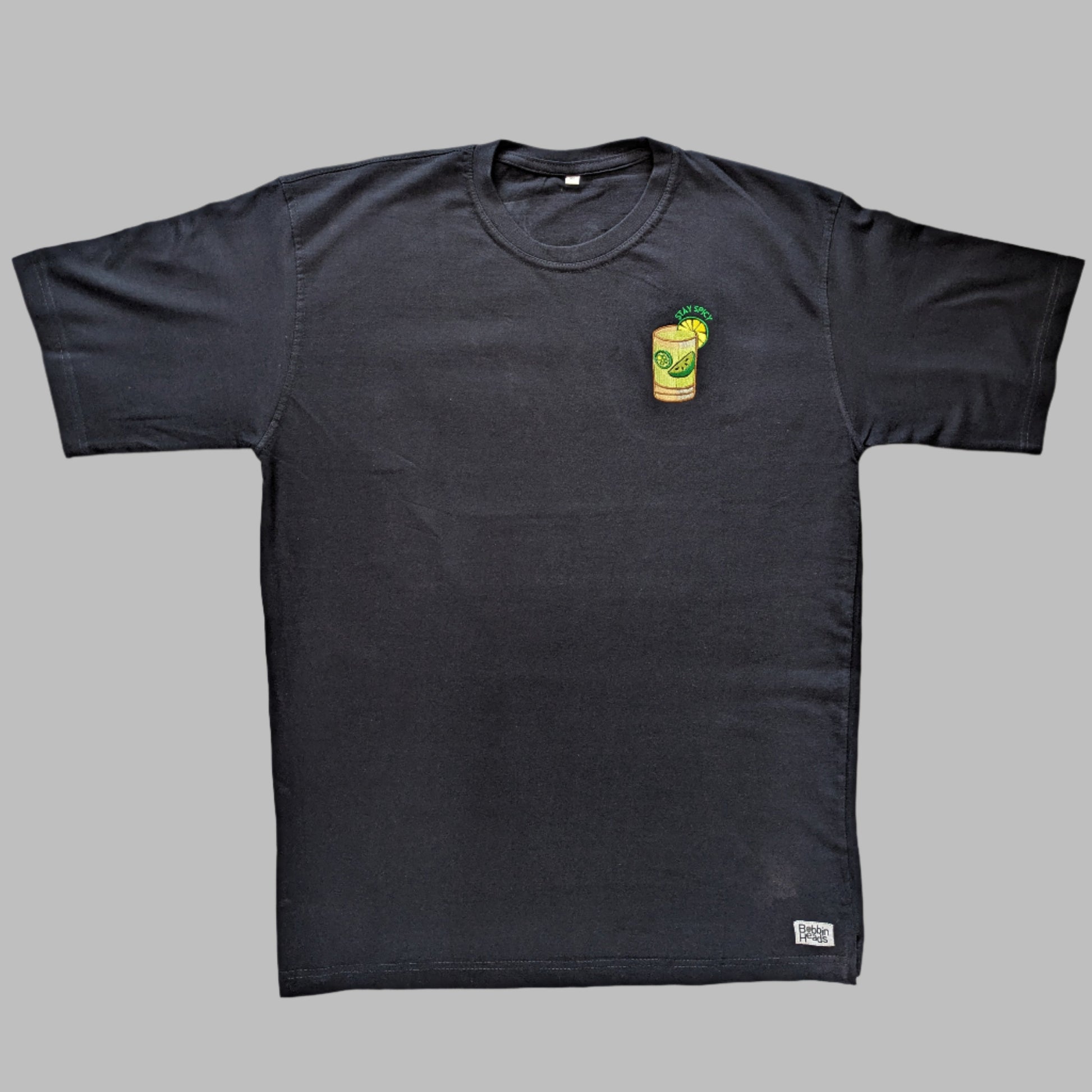 The Spicy Marg Embroidered Graphic Tee 100% Cotton